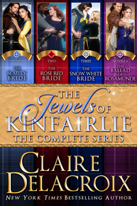 The Jewels of Kinfairlie Boxed Set, a digital bundle including all four medieval Scottish romances in the Jewels of Kinfairlie series by Claire Delacroix