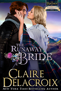 The Runaway Bride, book #2 of the Brides of Inverfyre series of medieval Scottish romances by Claire Delacroix