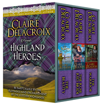 Highland Heroes, a boxed set of medieval Scottish romances by Claire Delacroix