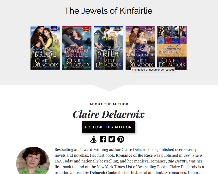 More detail on the Books2Read page for The Beauty Bride, book one in the Jewels of Kinfairlie series of medieval Scottish romances by Claire Delacroix