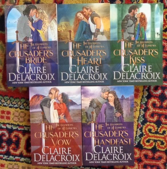 The Champions of St. Euphemia series of medieval romances by Claire Delacroix in trade paperback