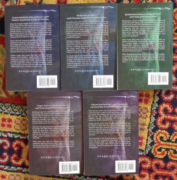 The Champions of St. Euphemia series of medieval romances by Claire Delacroix in trade paperback