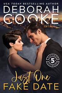 Just One Fake Date, book one of the Flatiron Five Fitness series of contemporary romancees by Deborah Cooke