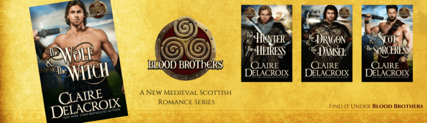 The Book Brothers series of medieval Scottish romances by Claire Delacroix
