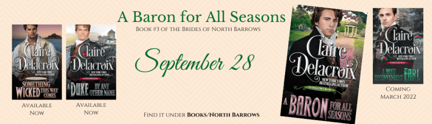 The Brides of North Barrows series of Regency romance novellas by Claire Delacroix