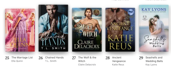 The Wolf & the Witch at #27 paid in Romance in the Apple store on December 28, 2022