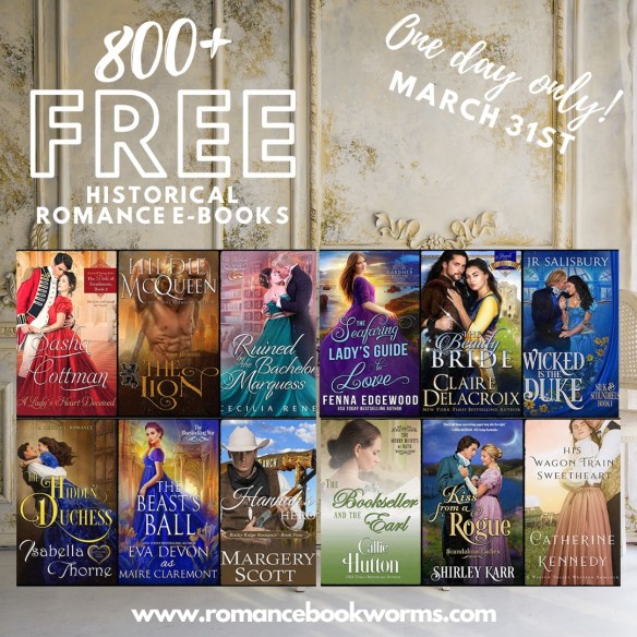 Romance BookWorms March 2023 historical romances free