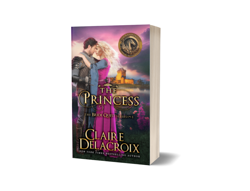 The Princess, book one of the Bride Quest series of medieval romances, 25th anniversary commemorative edition, mass market paperback