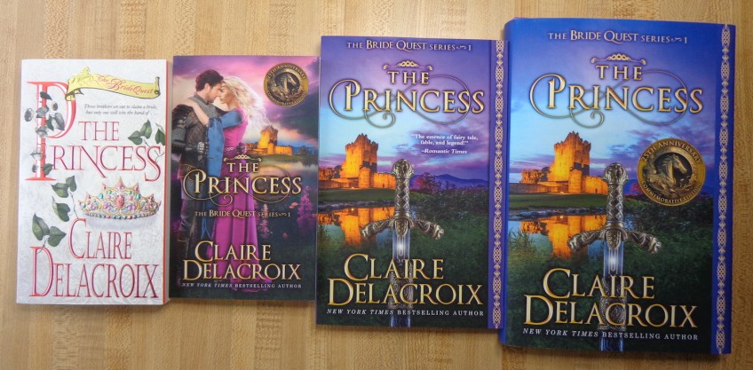 The Princess, book one of The Bride Quest series of medieval romances by Claire Delacroix, all print editions
