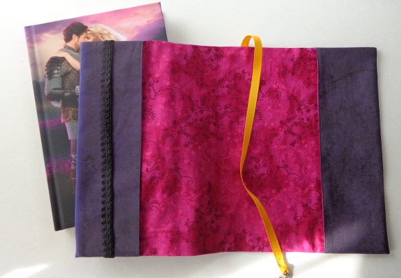 fabric book jacket for the new hardcover edition of The Princess, a Kickstarter reward made by Deborah Cooke