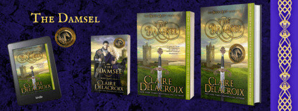 all editions of The Damsel, book two of the Bride Quest series of medieval romances by Claire Delacroix