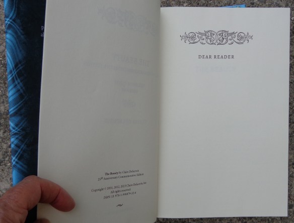 The Beauty new 25th anniversary Bride Quest commemorative edition, with no reader letter