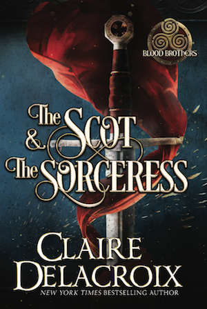 The Scot & the Sorceress, book four of the Blood Brothers series of medieval Scottish romances by Claire Delacroix, special hardcover edition