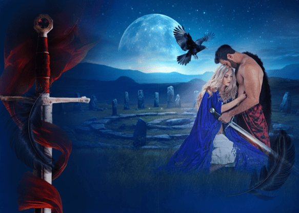 case laminate illustration for special hardcover edition of The Scot & the Sorceress by Claire Delacroix