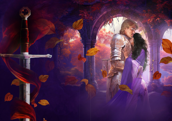 case laminate illustration for special hardcover edition of The Wolf & the Witch by Claire Delacroix