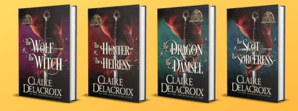 New hardcover editions of the Blood Brothers series by Claire Delacroix