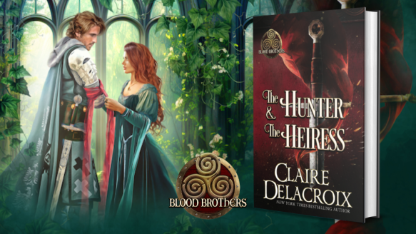 New print editions of the Blood Brothers series of medieval Scottish romances by Claire Delacroix coming to Kickstarter in February 2024