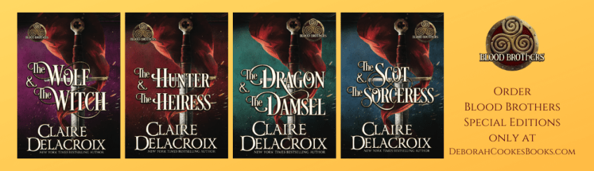 Special Editions of the Blood Brothers series of medieval romances by Claire Delacroix are now available exclusively at her online store, DeborahCookesBooks.com