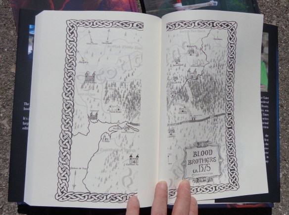 Blood Brothers series of medieval romances by Claire Delacroix - special hardcover editions with map