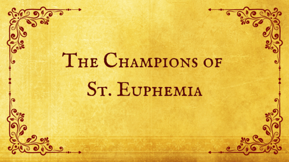 Coming to Kickstarter in 2025, new special edition hardcovers of The Champions of St. Euphemia!