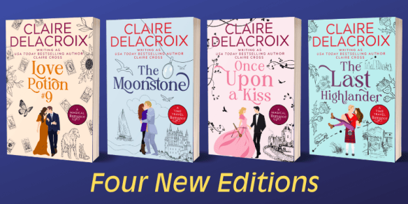 four new editions of my time travel and magical romances