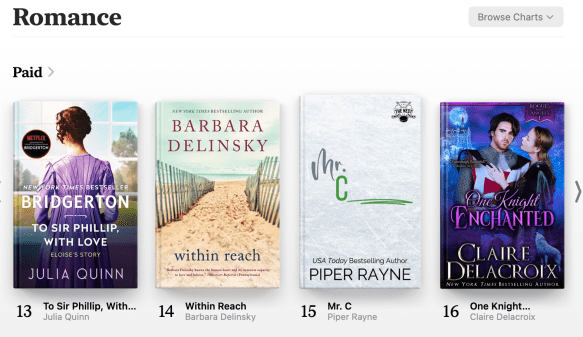 One Knight Enchanted at #16 in the KOBO store on February 27, 2025