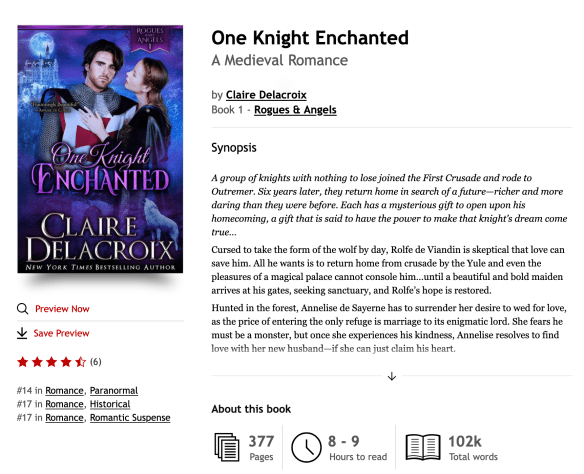One Knight Enchanted at # in the KOBO store on February 27, 2025