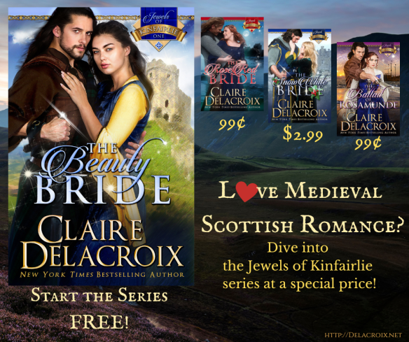 The Jewels of Kinfairlie series of medieval Scottish romances is on sale, October 2025