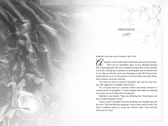 Chapter background for the new edition of The Beauty Bride by Claire Delacroix