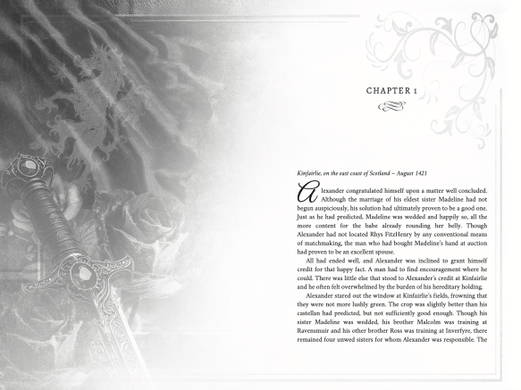 Chapter background for the new edition of The Rose Red Bride by Claire Delacroix