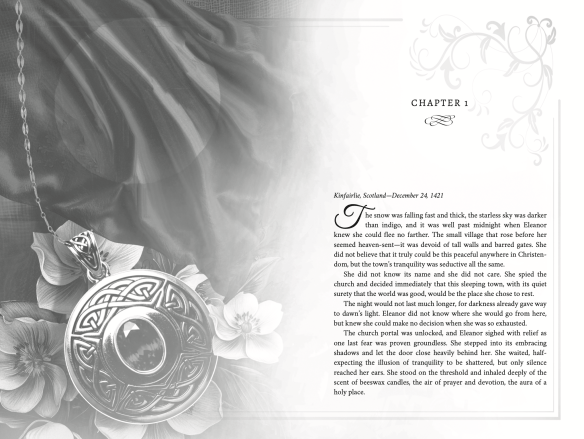 Chapter background for the new edition of The Snwo White Bride by Claire Delacroix