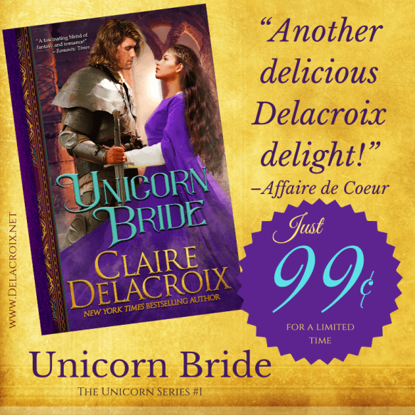 For a limited time, my medieval romance Unicorn Bride is discounted to just 99 cents
