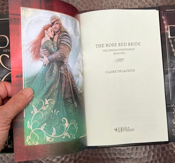 duplexed cover of the new edition of The Rose Red Bride